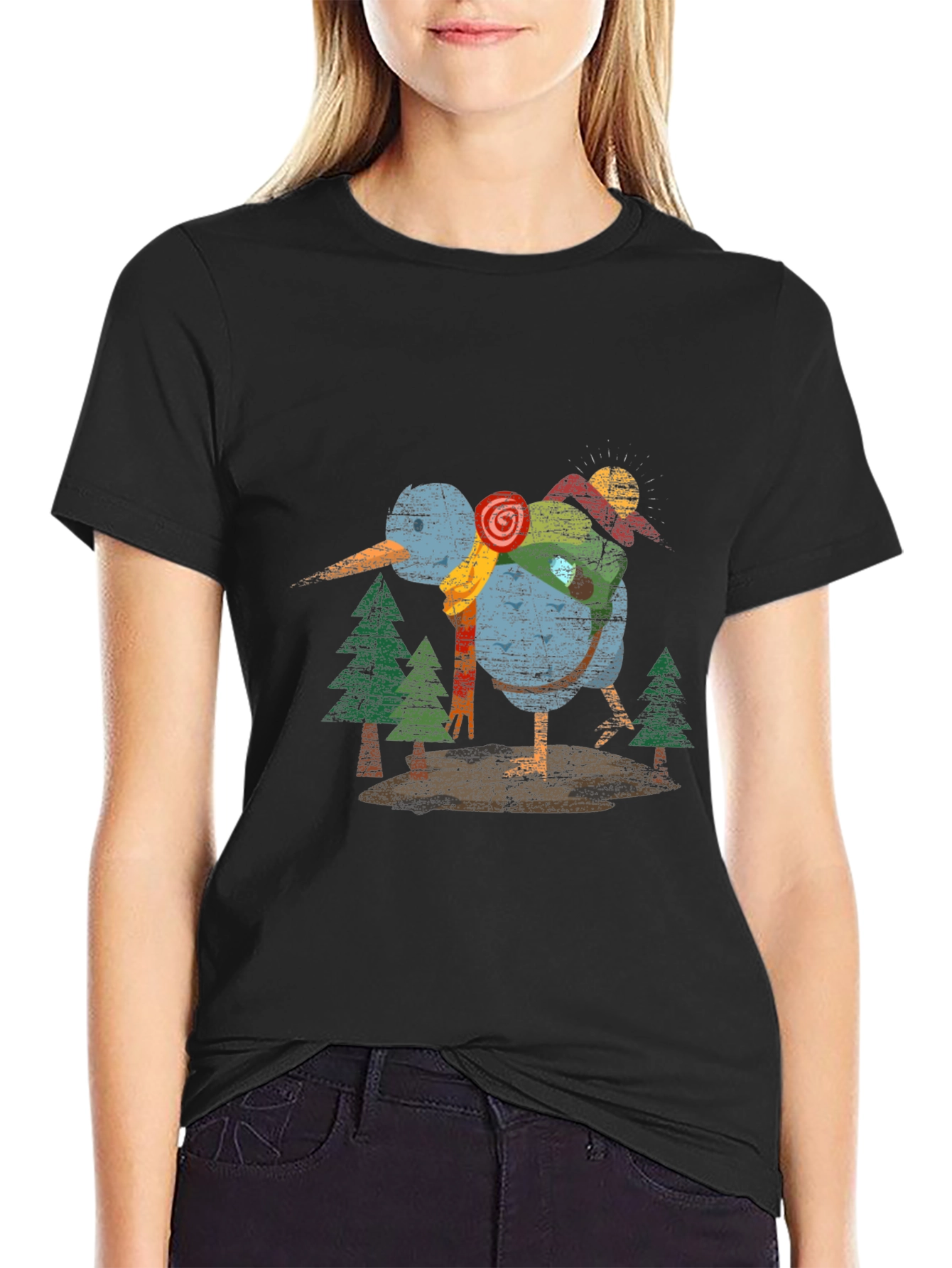 Kiwi Bird Graphic Tee - Nature Lover T-Shirt