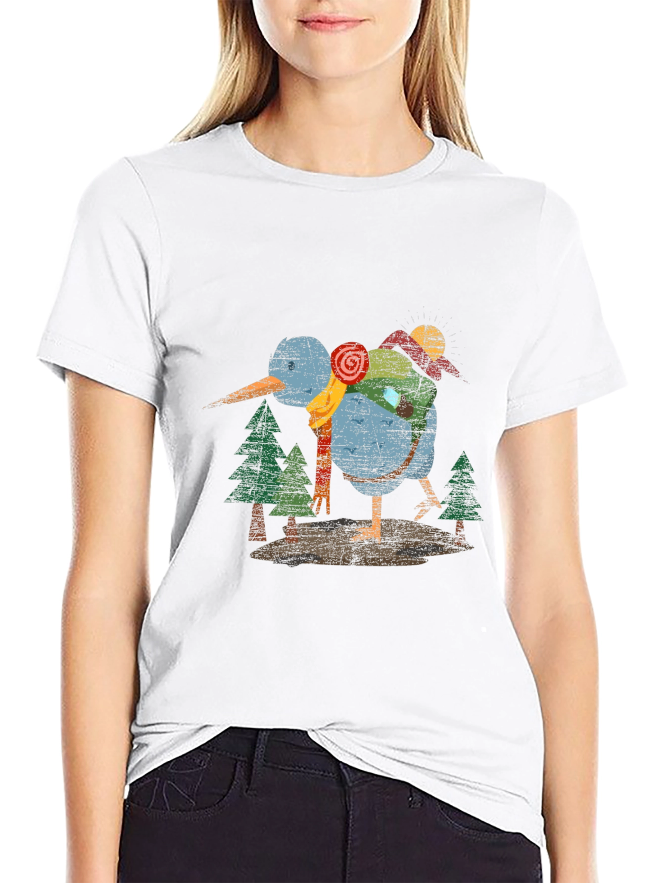 Kiwi Bird Graphic Tee - Nature Lover T-Shirt