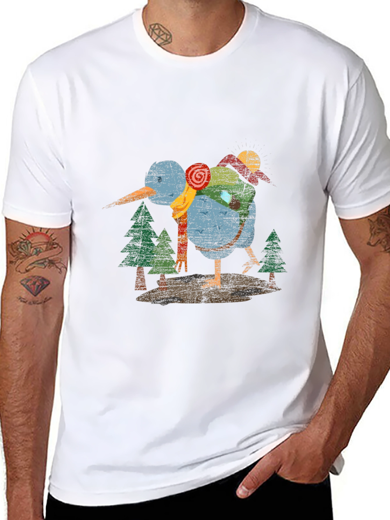 Kiwi Bird Graphic Tee - Nature Lover T-Shirt