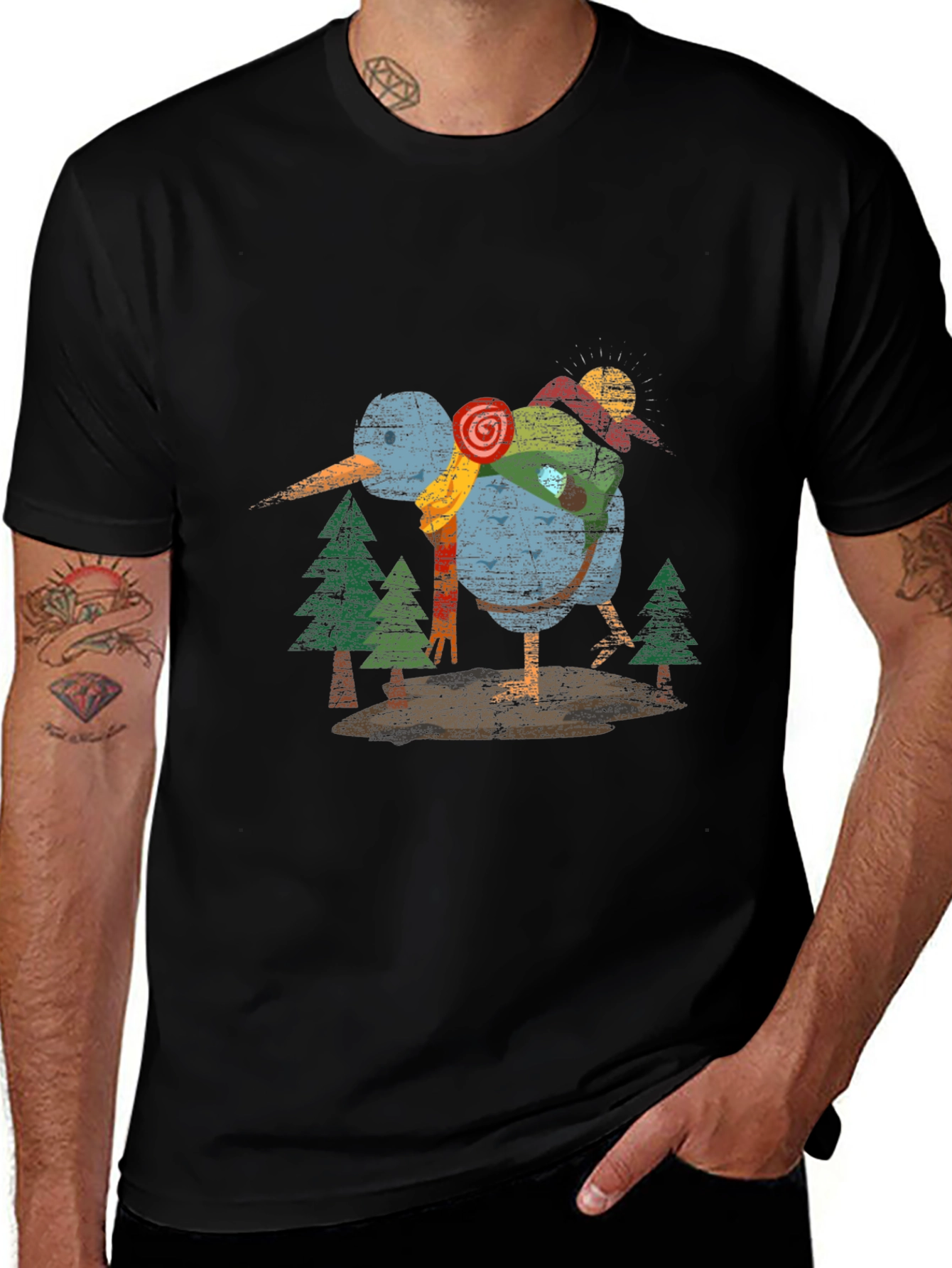 Kiwi Bird Graphic Tee - Nature Lover T-Shirt