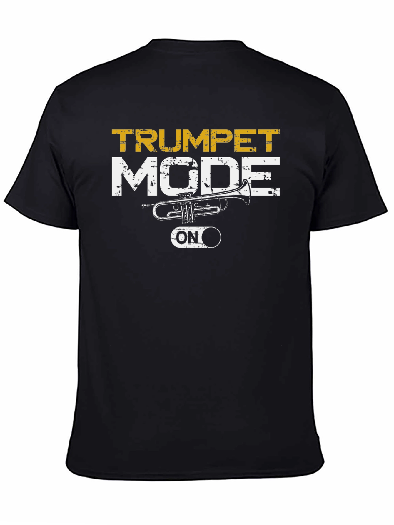 Trumpet Mode ON Black Graphic Tee