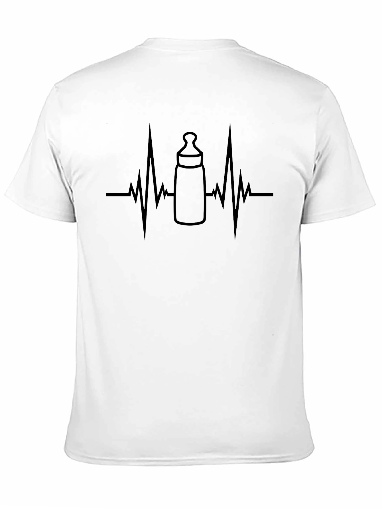 Baby Bottle Heartbeat T-Shirt - New Parent Tee