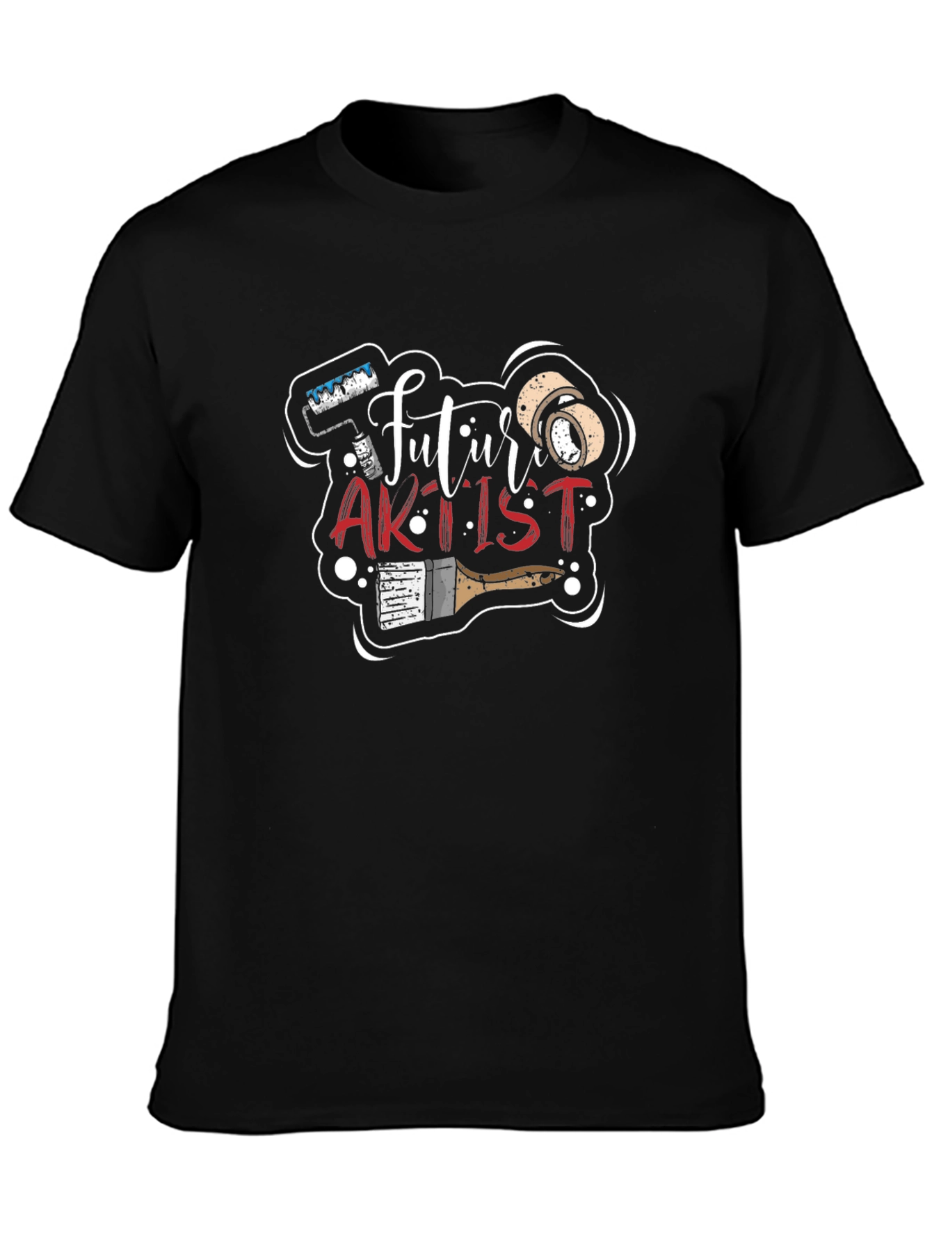 Future Artist Graphic Tee - Black Cotton