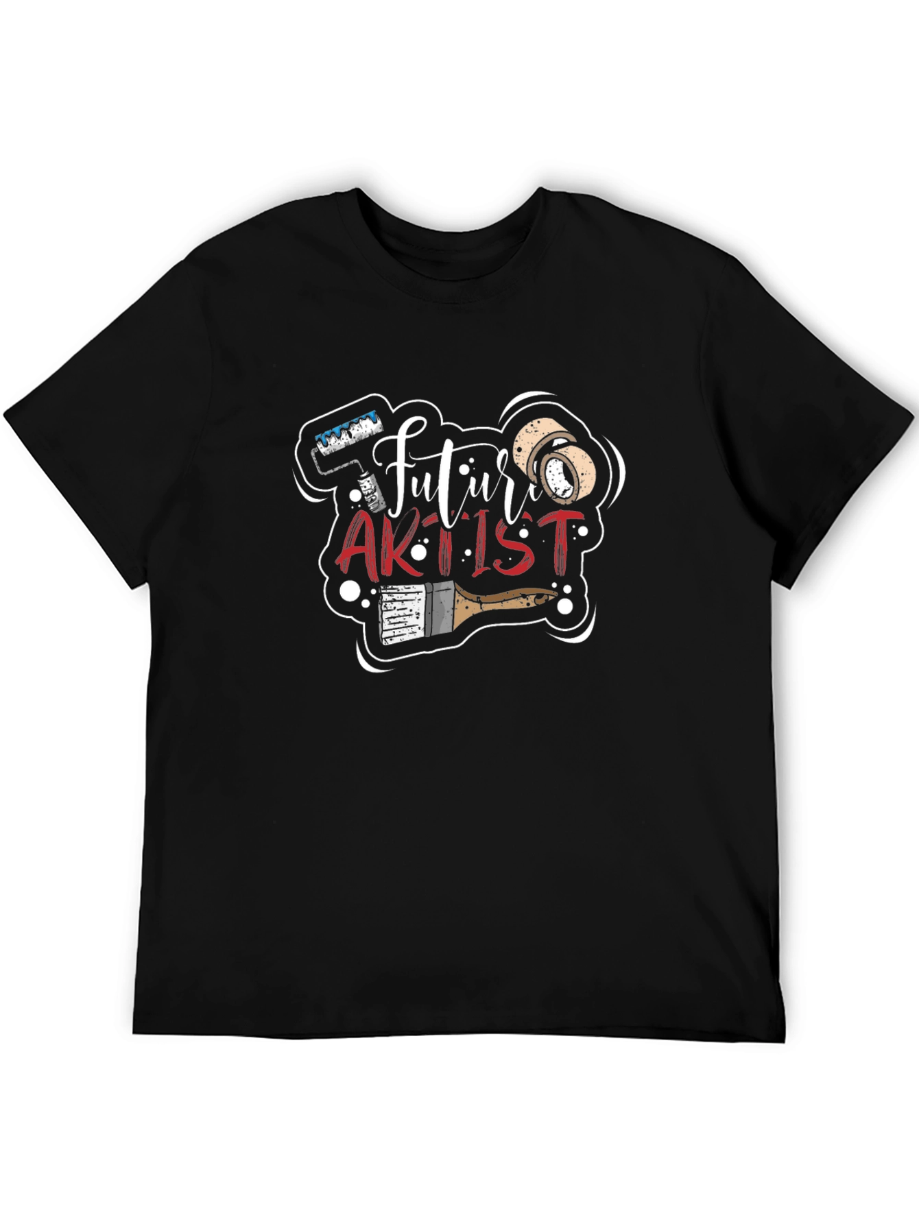 Future Artist Graphic Tee - Black Cotton