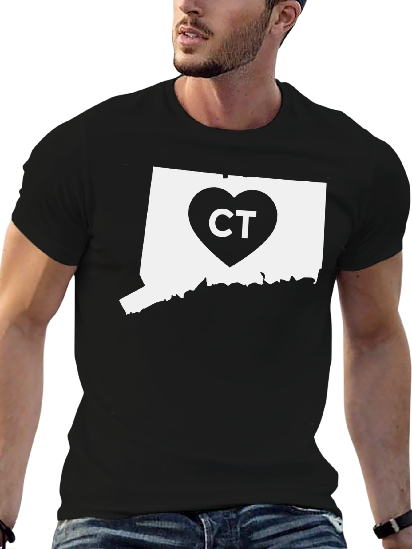CT State Love Heart T-Shirt