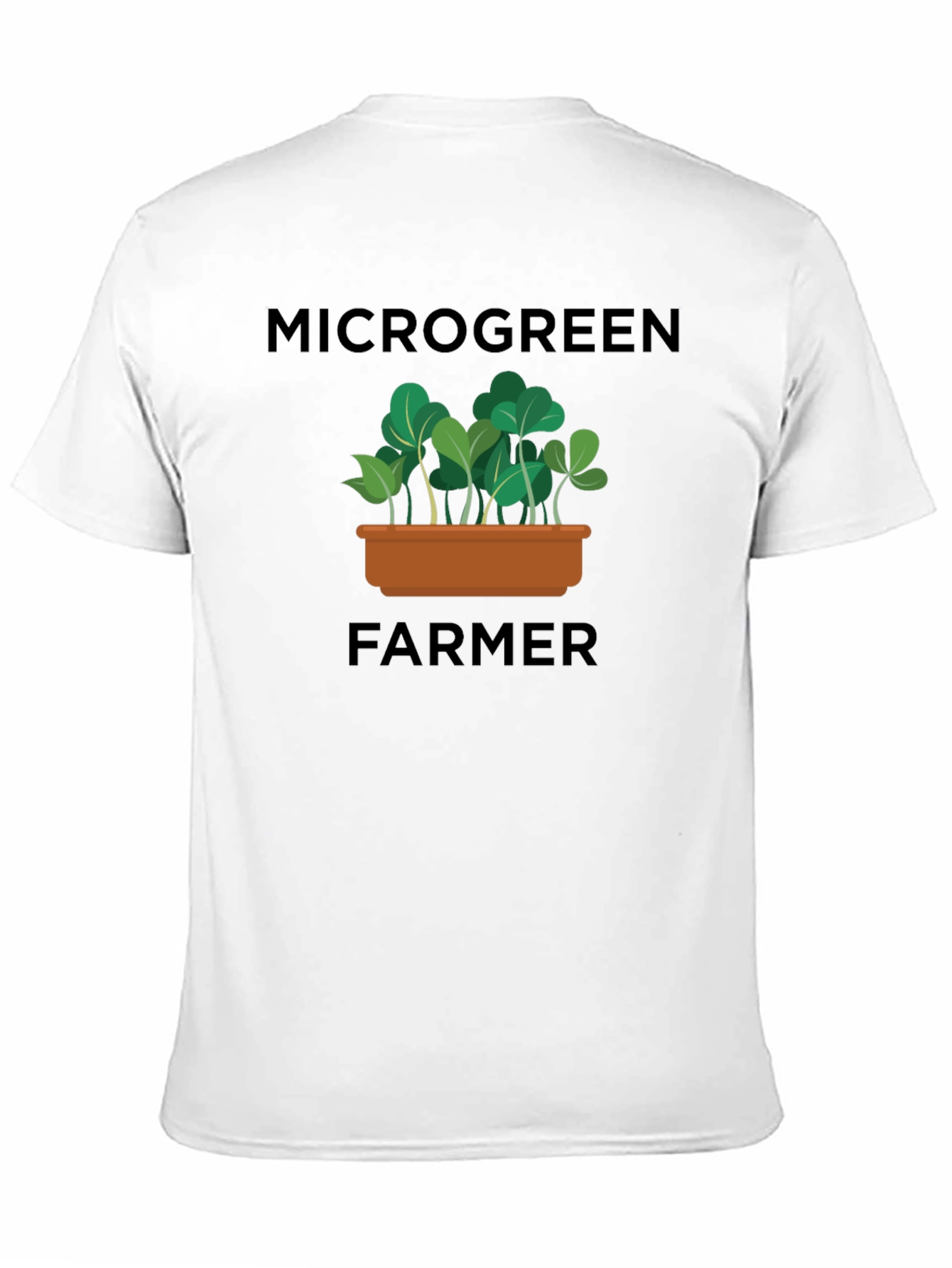Microgreen Farmer Graphic T-Shirt - Black