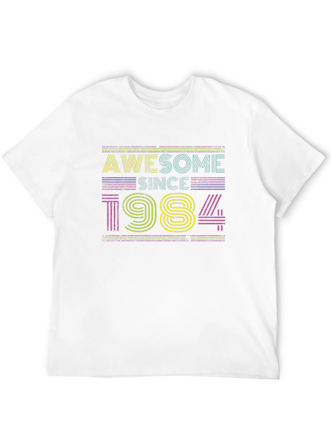 Awesome Since 1984 Black Graphic T-Shirt