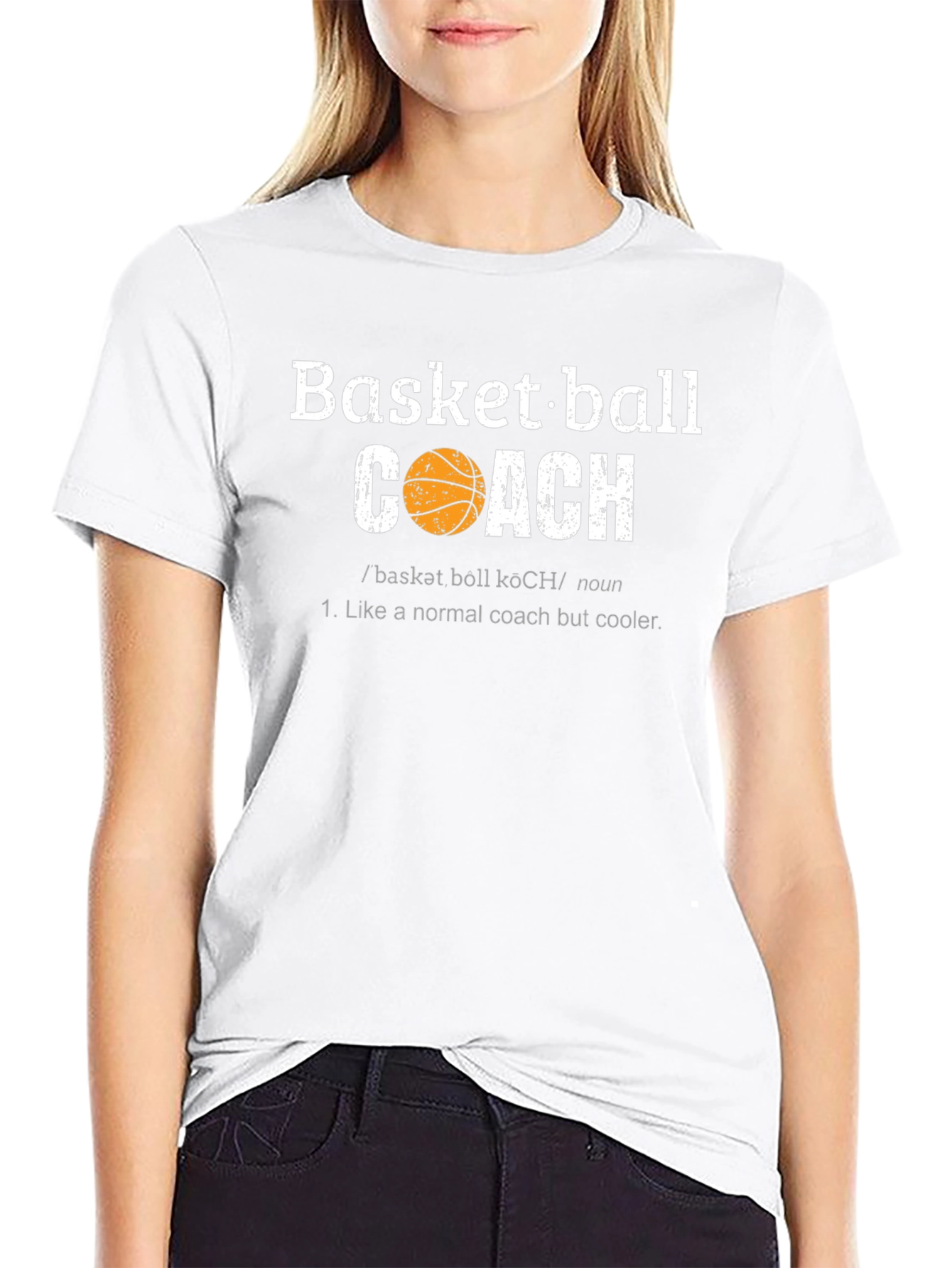 Basketball Coach Graphic T-Shirt - Cool Definition Tee