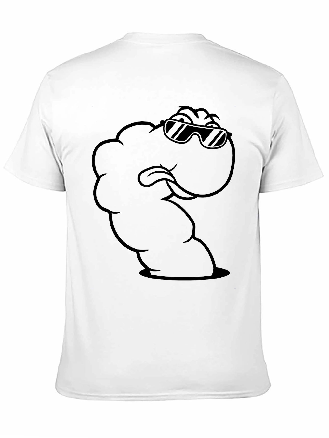Cool Cartoon Worm Graphic T-Shirt