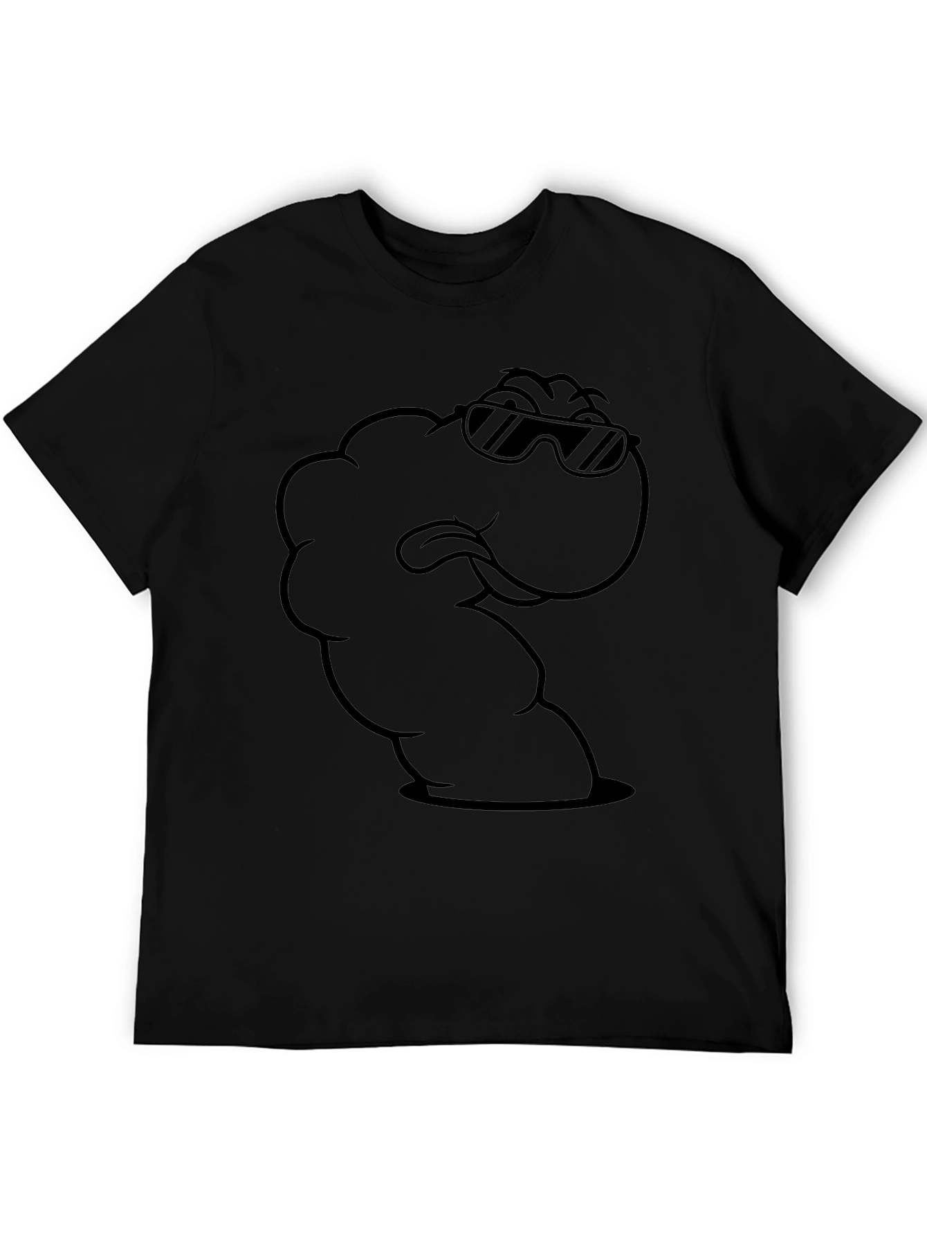 Cool Cartoon Worm Graphic T-Shirt