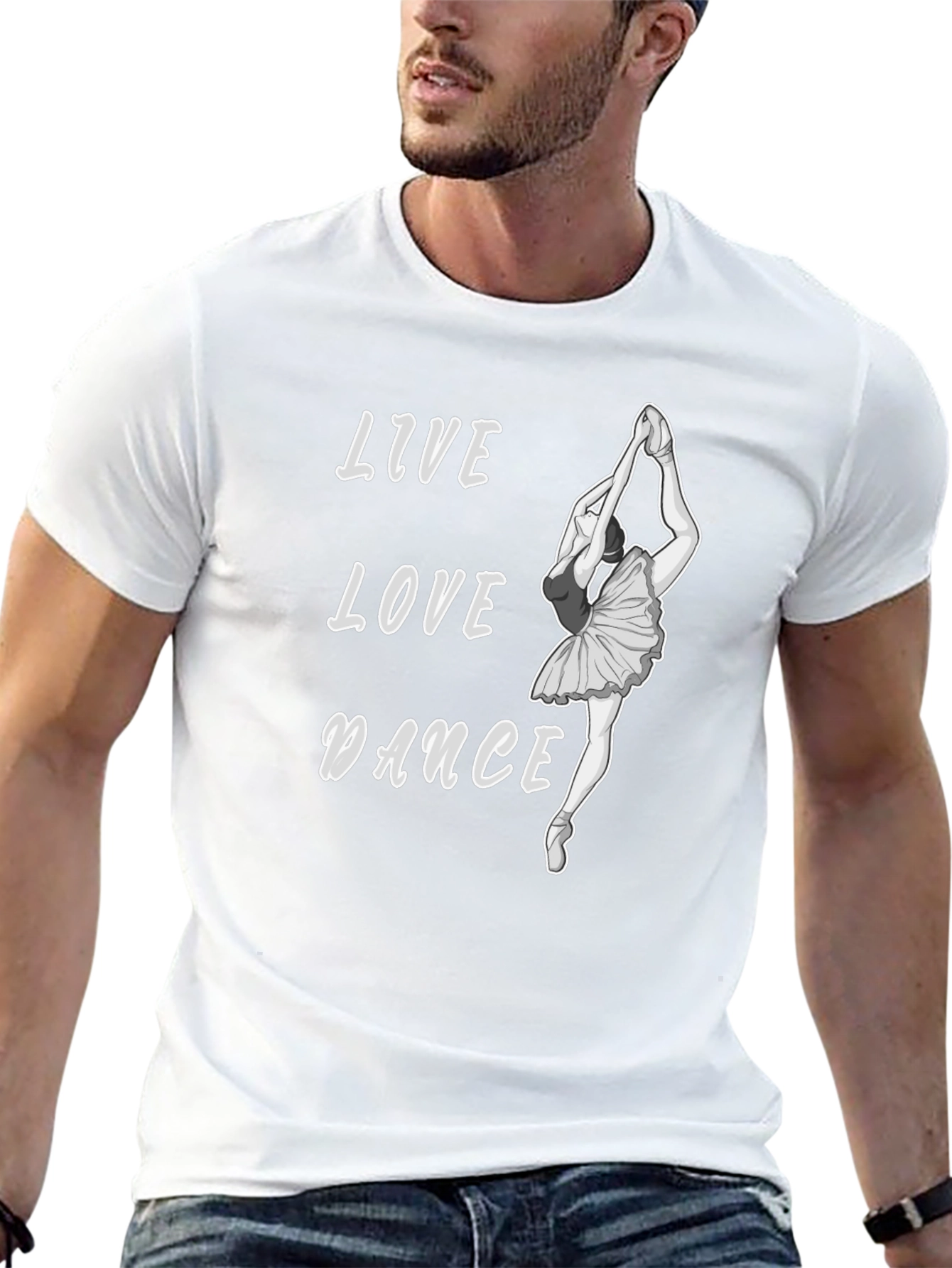 Live Love Dance Black Graphic Tee