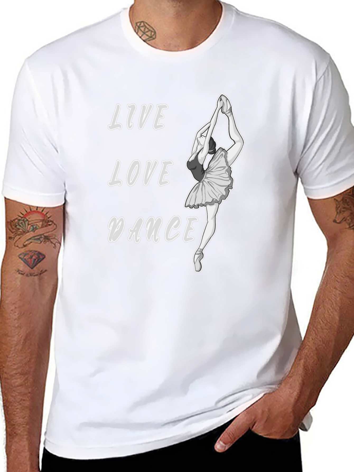 Live Love Dance Black Graphic Tee