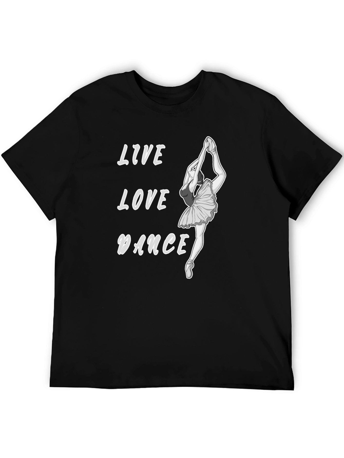 Live Love Dance Black Graphic Tee