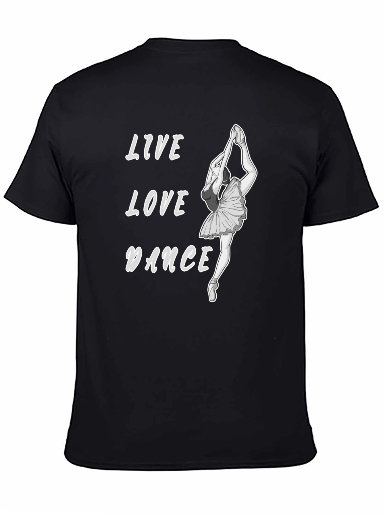 Live Love Dance Black Graphic Tee