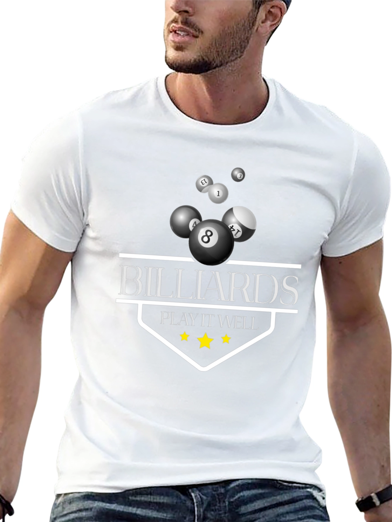 Billiards Play It Well Graphic T-Shirt