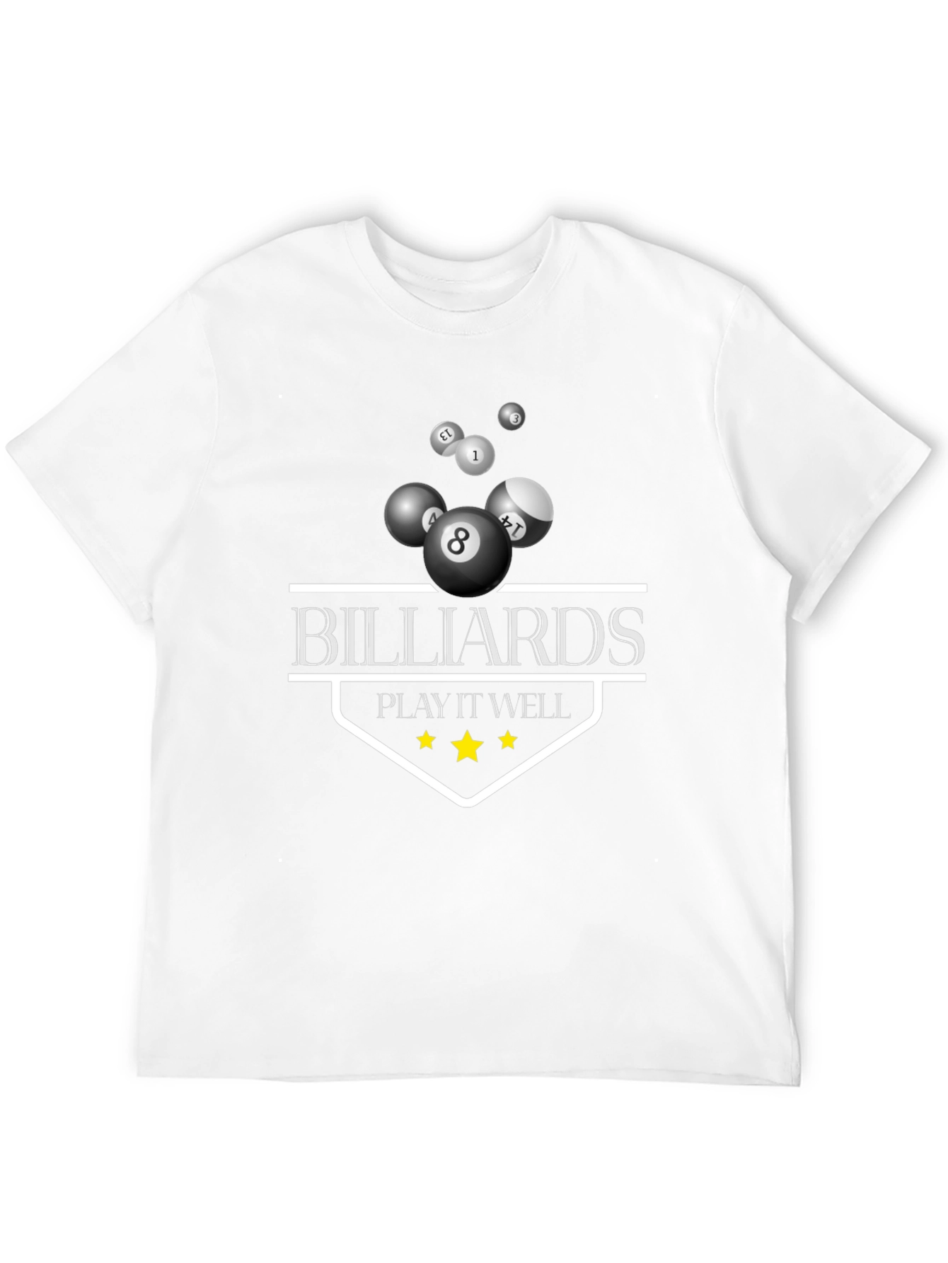 Billiards Play It Well Graphic T-Shirt