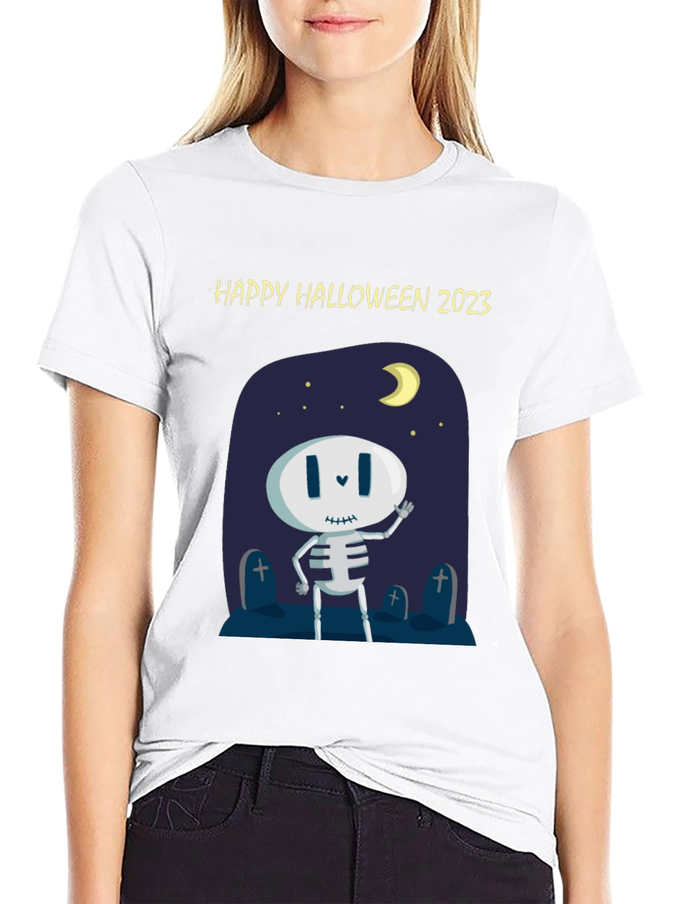 Happy Halloween 2023 Skeleton T-Shirt