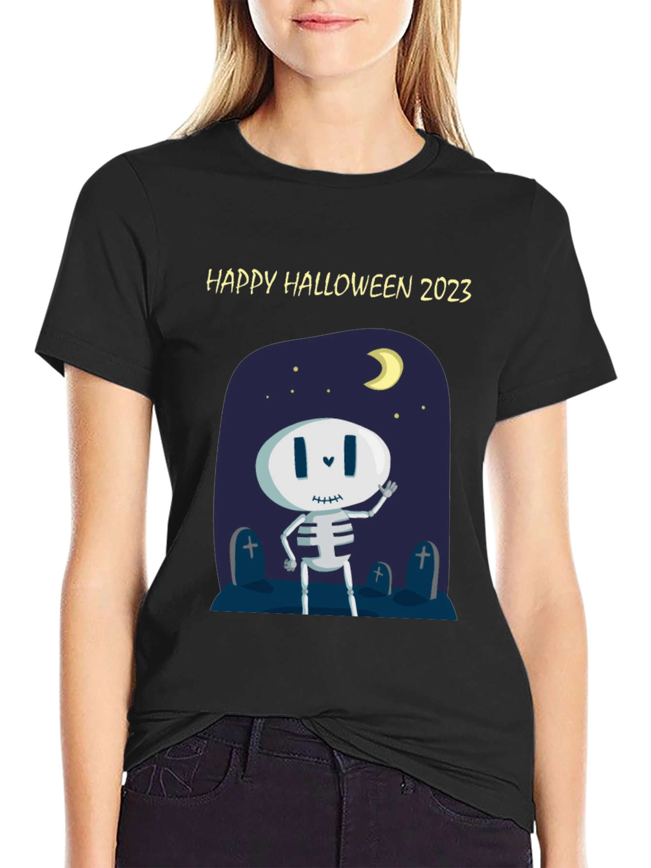 Happy Halloween 2023 Skeleton T-Shirt