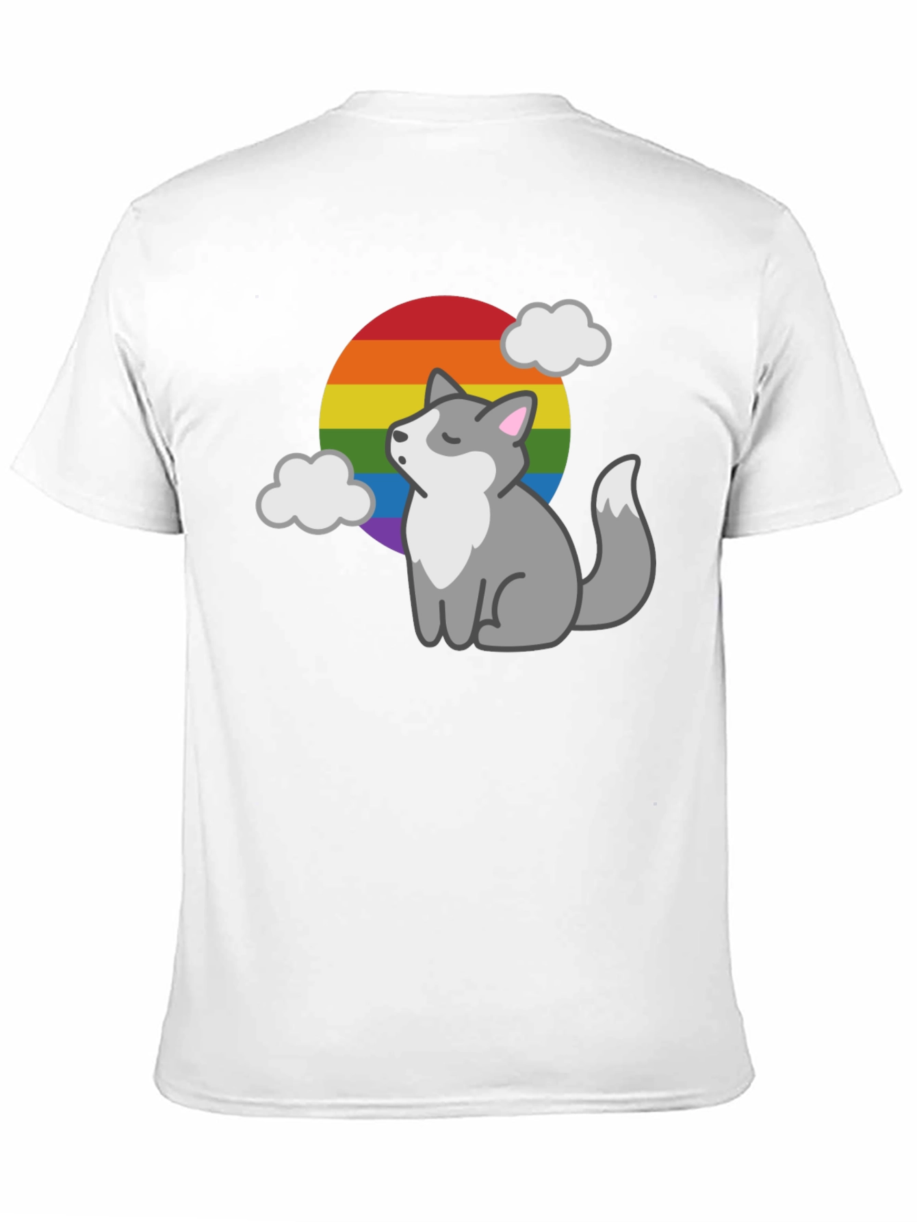 LGBT Pride Husky Black T-Shirt