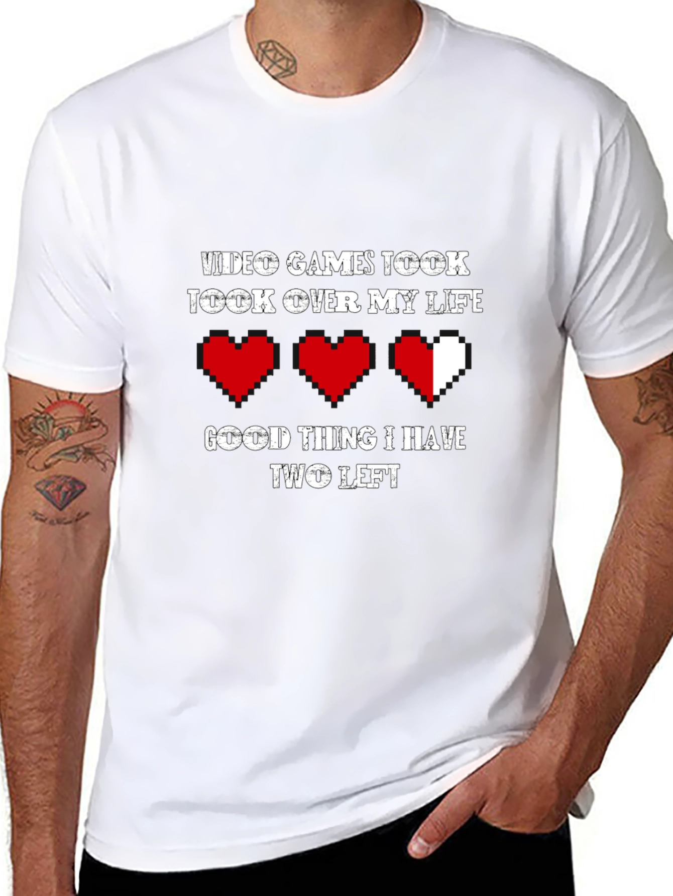 Video Games Took Over My Life Funny Gamer T-Shirt
