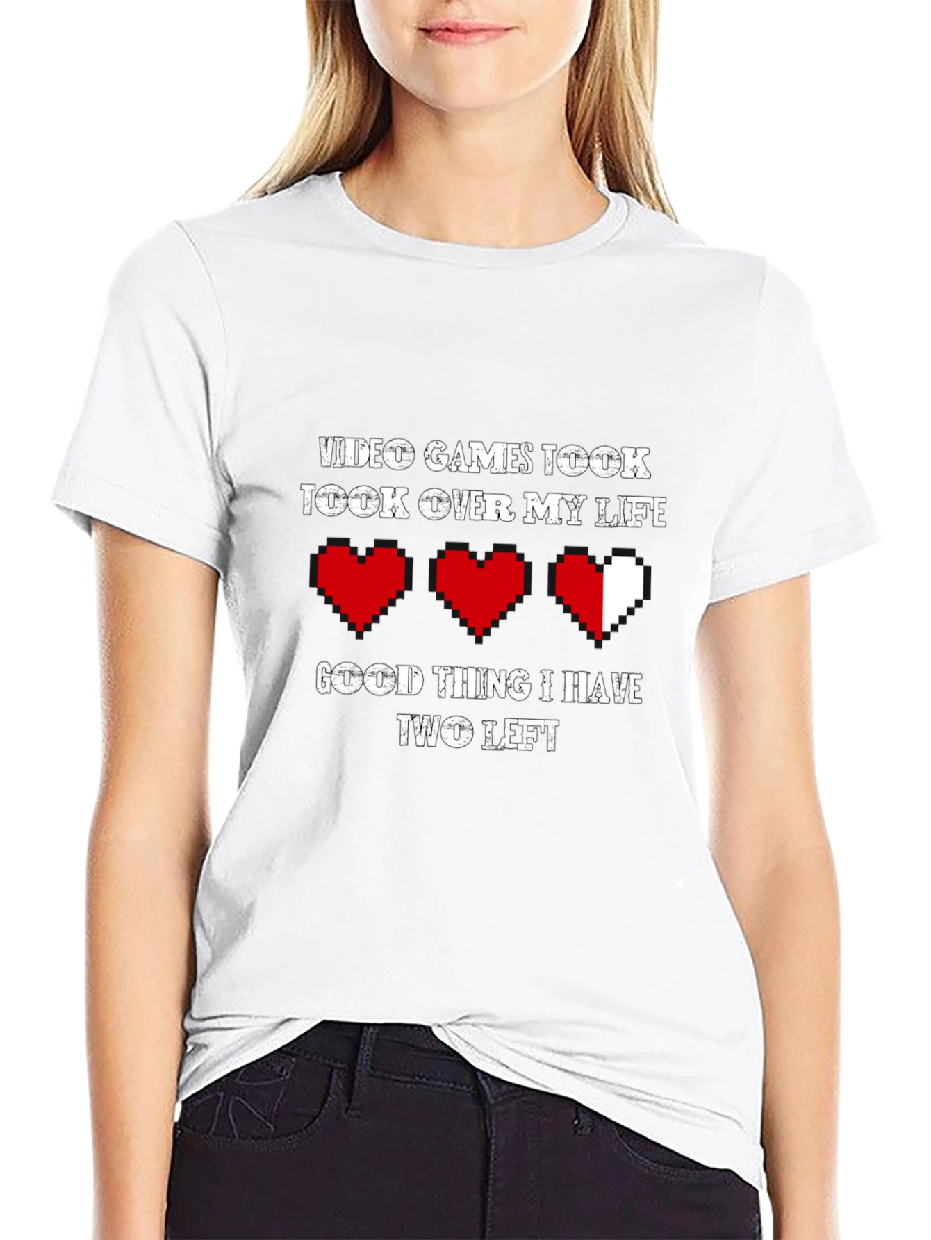 Video Games Took Over My Life Funny Gamer T-Shirt