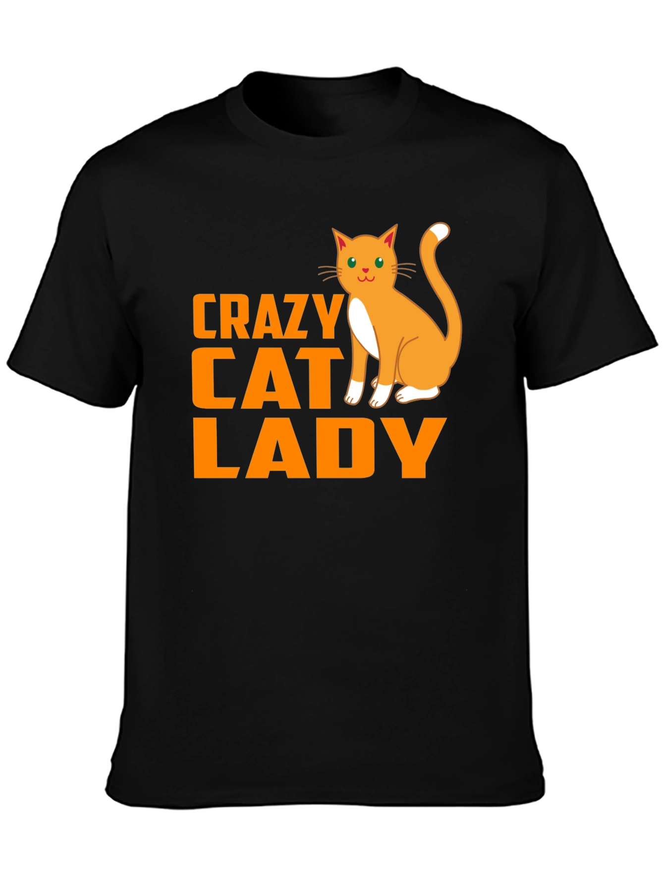 Crazy Cat Lady Black T-Shirt