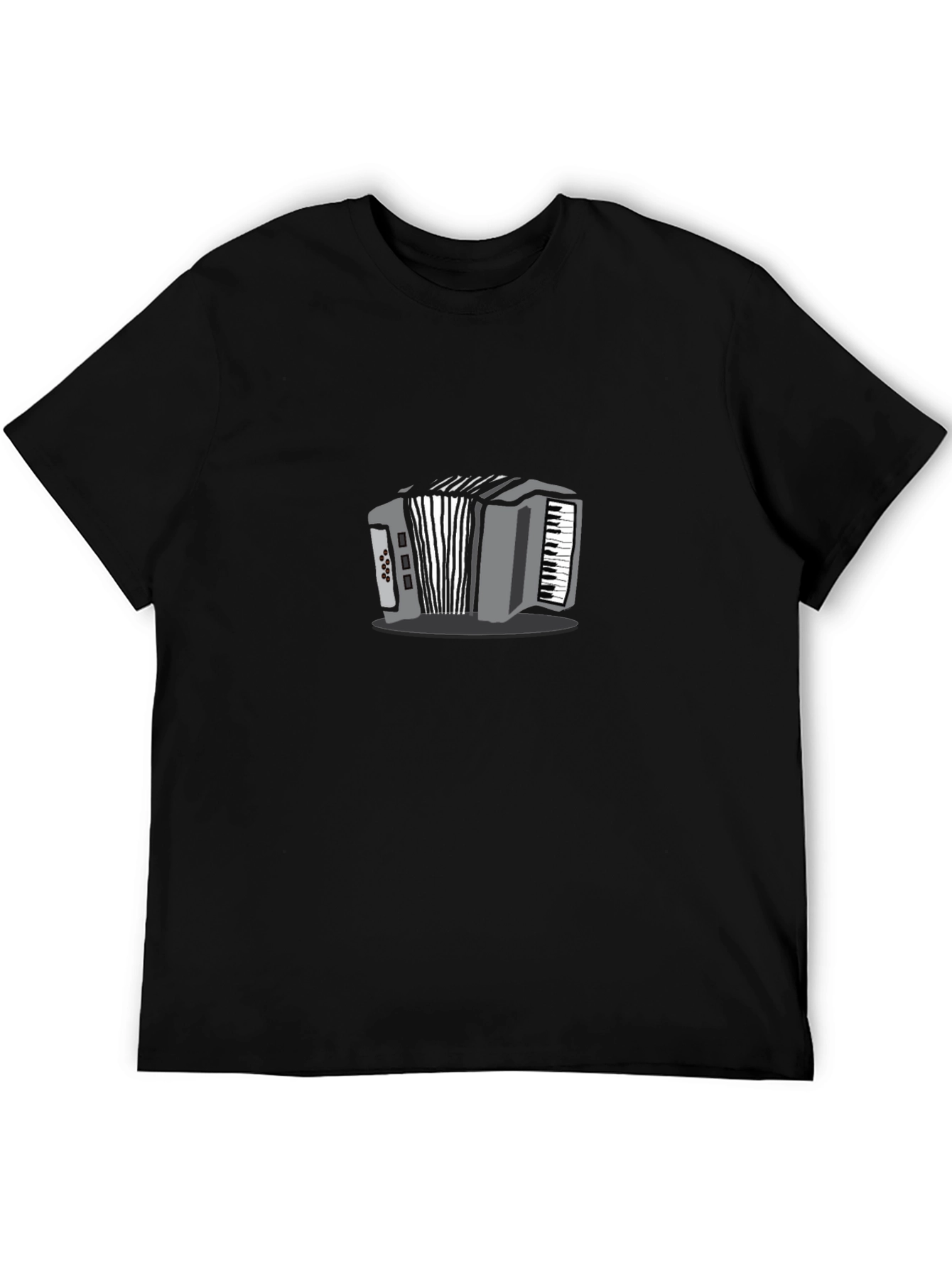 Accordion Graphic T-Shirt - Black Unisex
