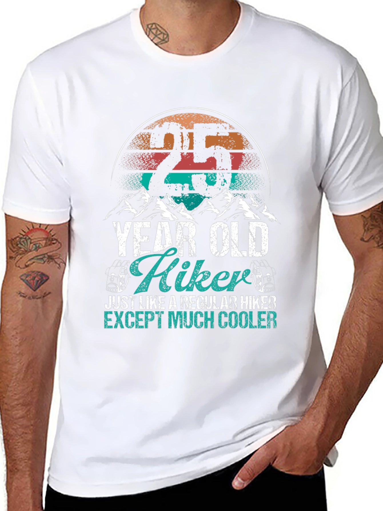 25 Year Old Hiker Graphic Tee