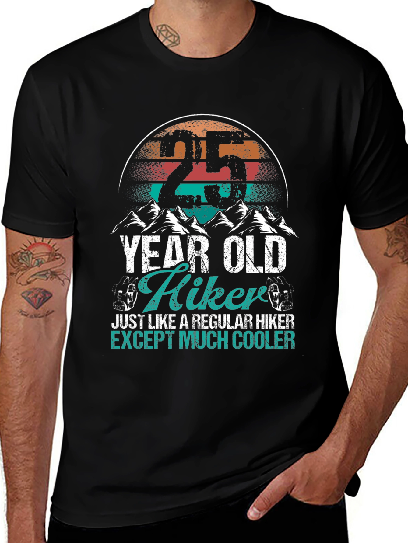 25 Year Old Hiker Graphic Tee