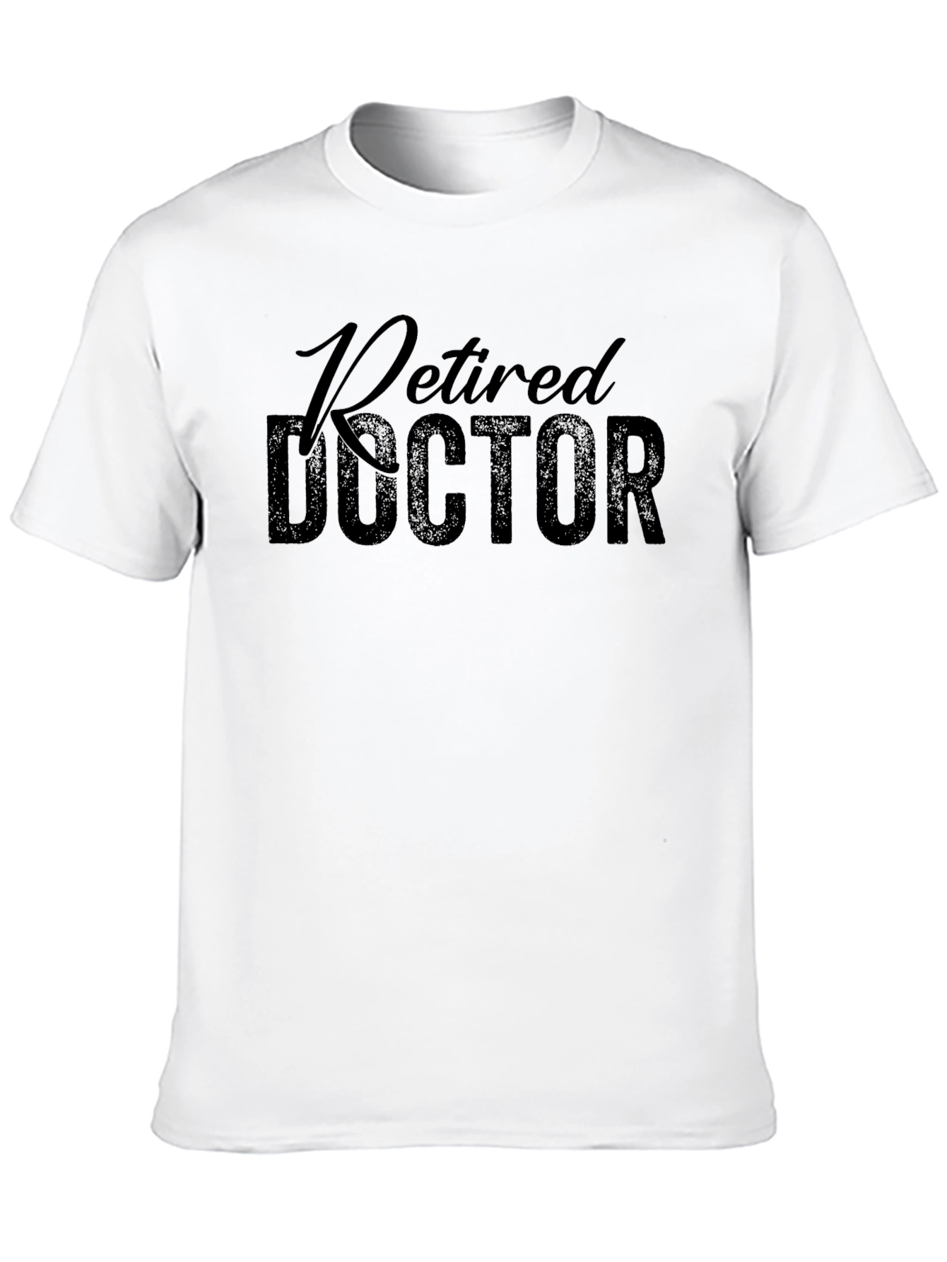 Retired Doctor Black T-Shirt