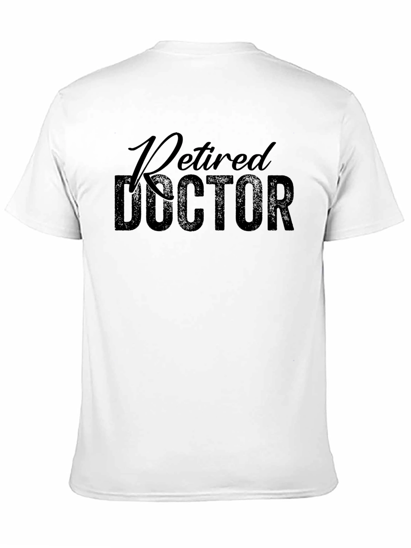 Retired Doctor Black T-Shirt