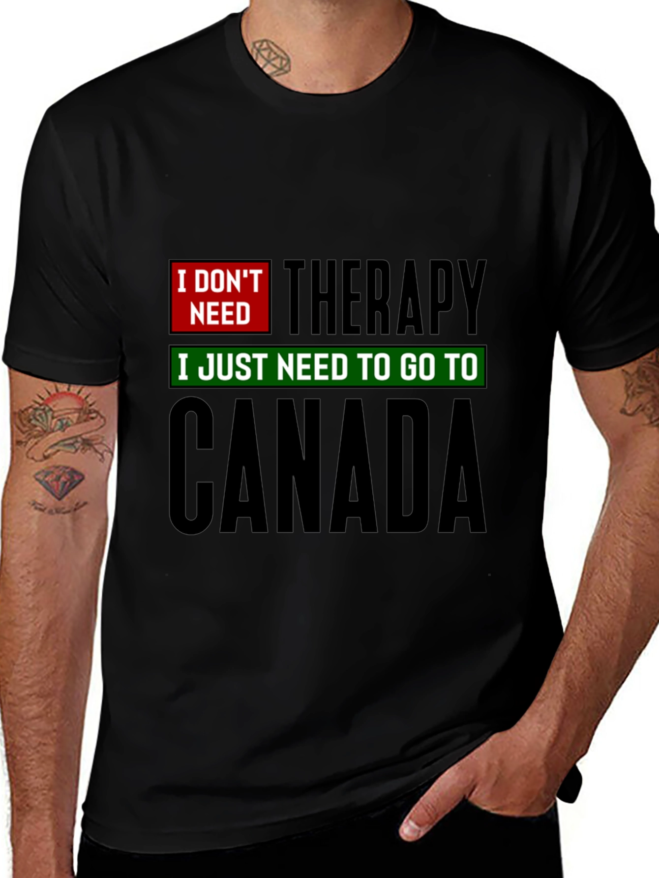 Canada Therapy T-Shirt - Funny Graphic Tee