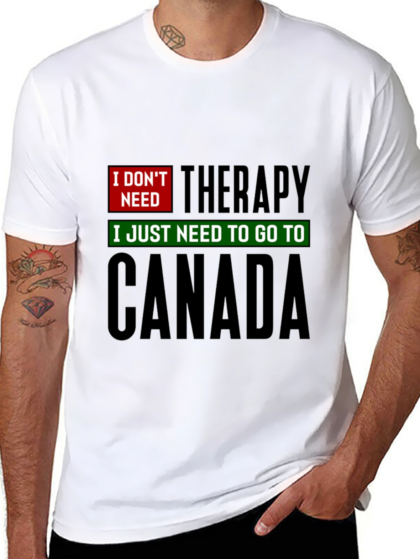 Canada Therapy T-Shirt - Funny Graphic Tee