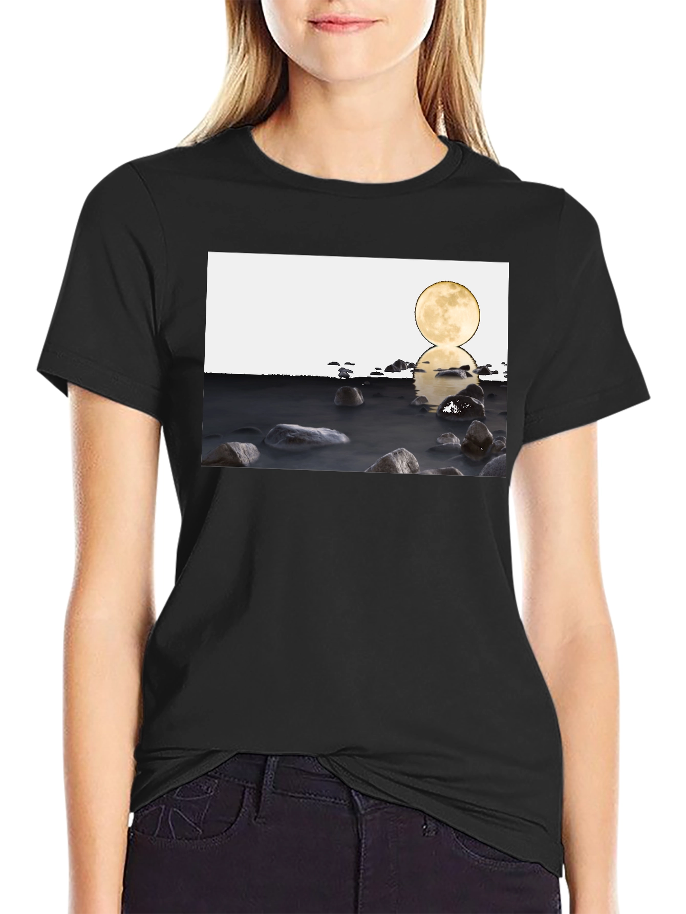 Lunar Reflections Graphic Tee - Modern Unisex Fit
