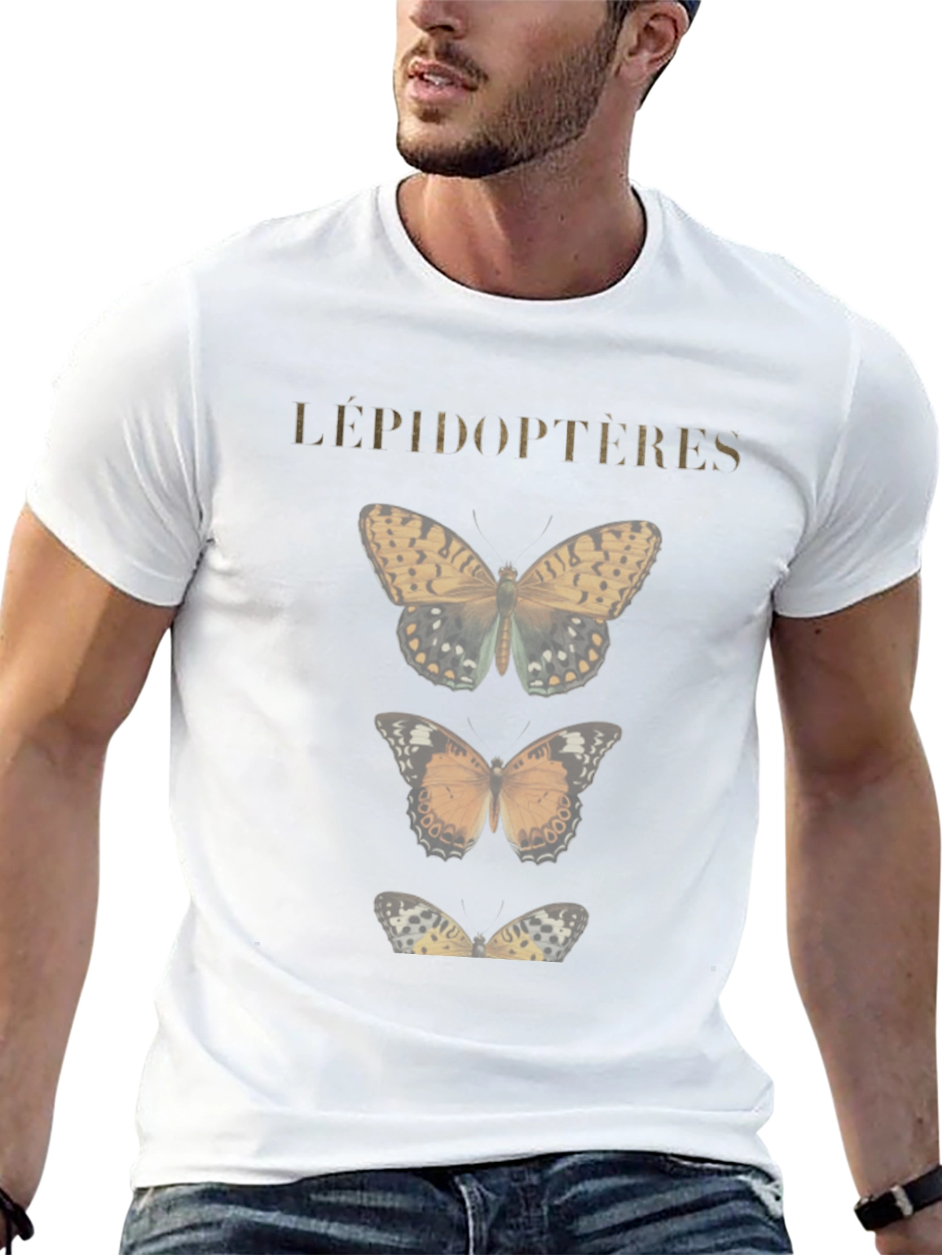 Lepidopteres Butterfly Graphic T-Shirt - Black