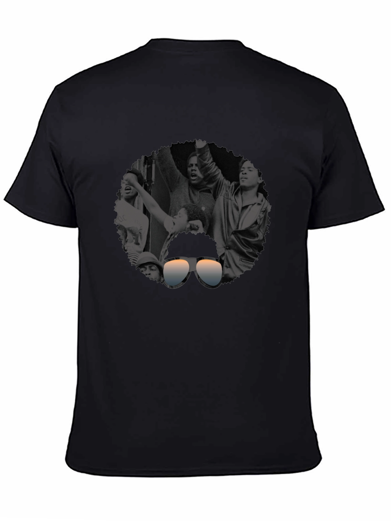 Retro Black & White Graphic Tee