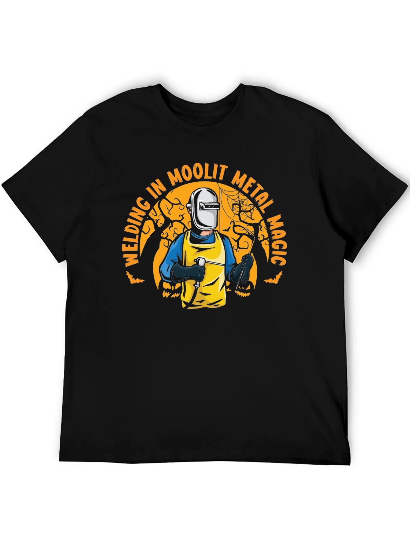 Welding in Moolit Metal Magic Halloween T-Shirt