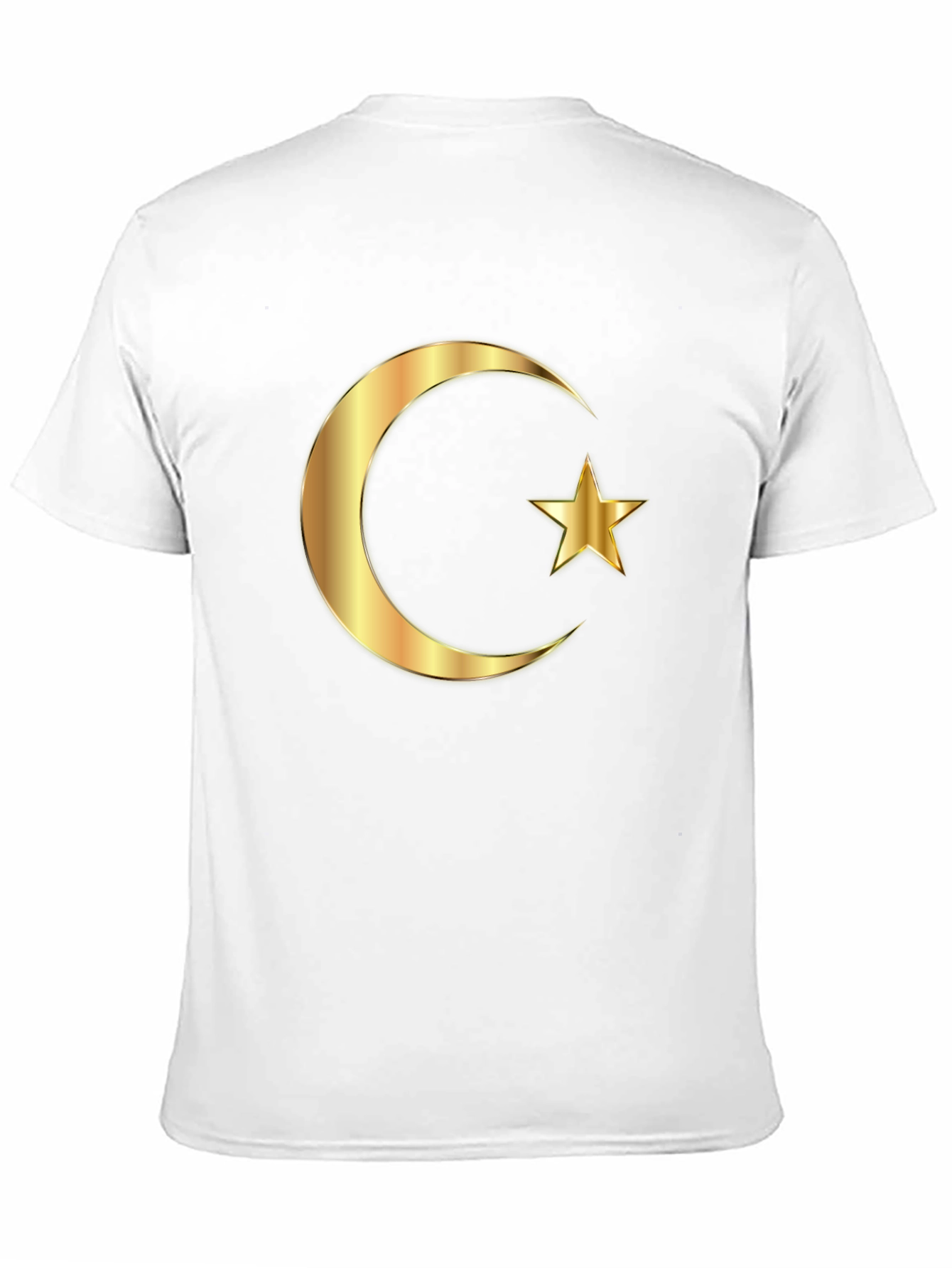Crescent Moon & Star Graphic Black T-Shirt