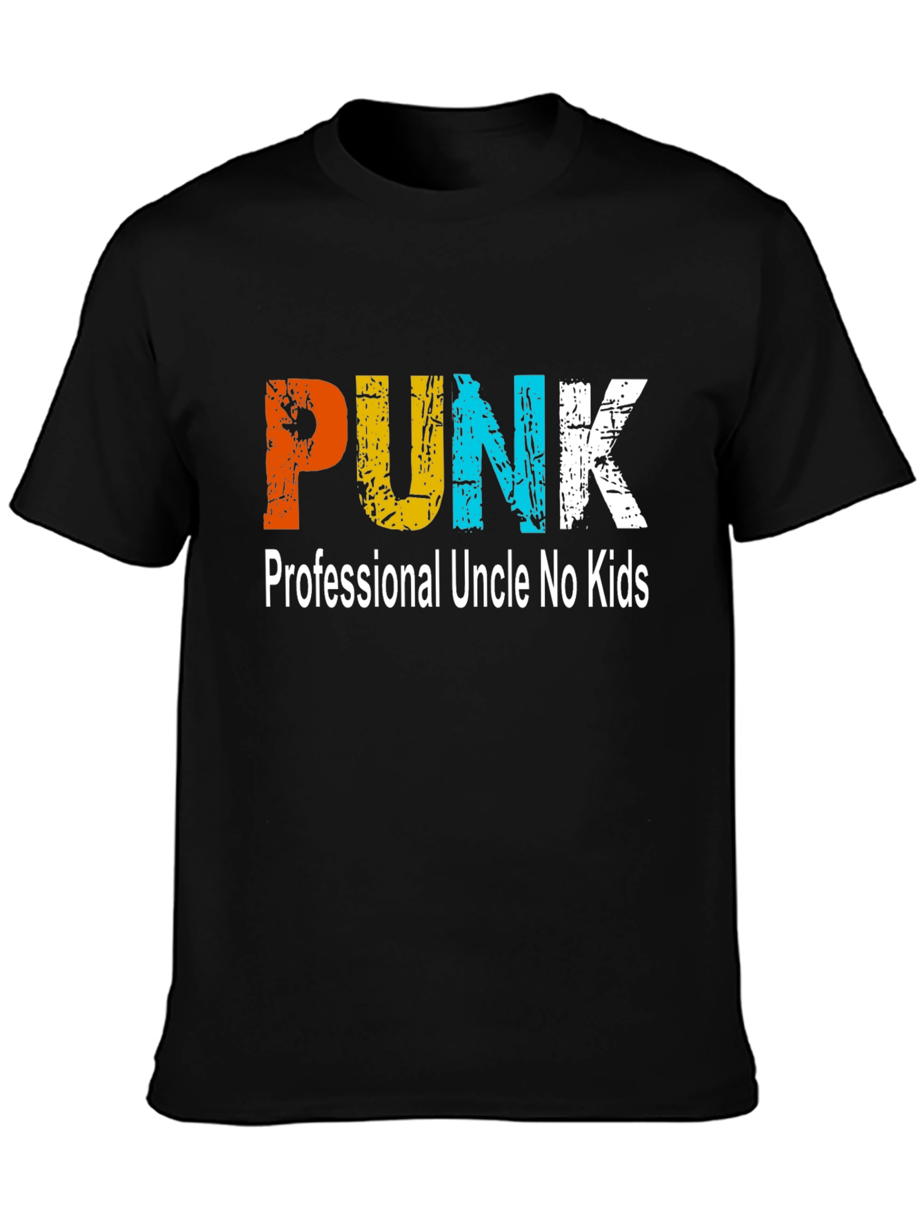 PUNK Uncle Graphic T-Shirt - Black Cotton Tee