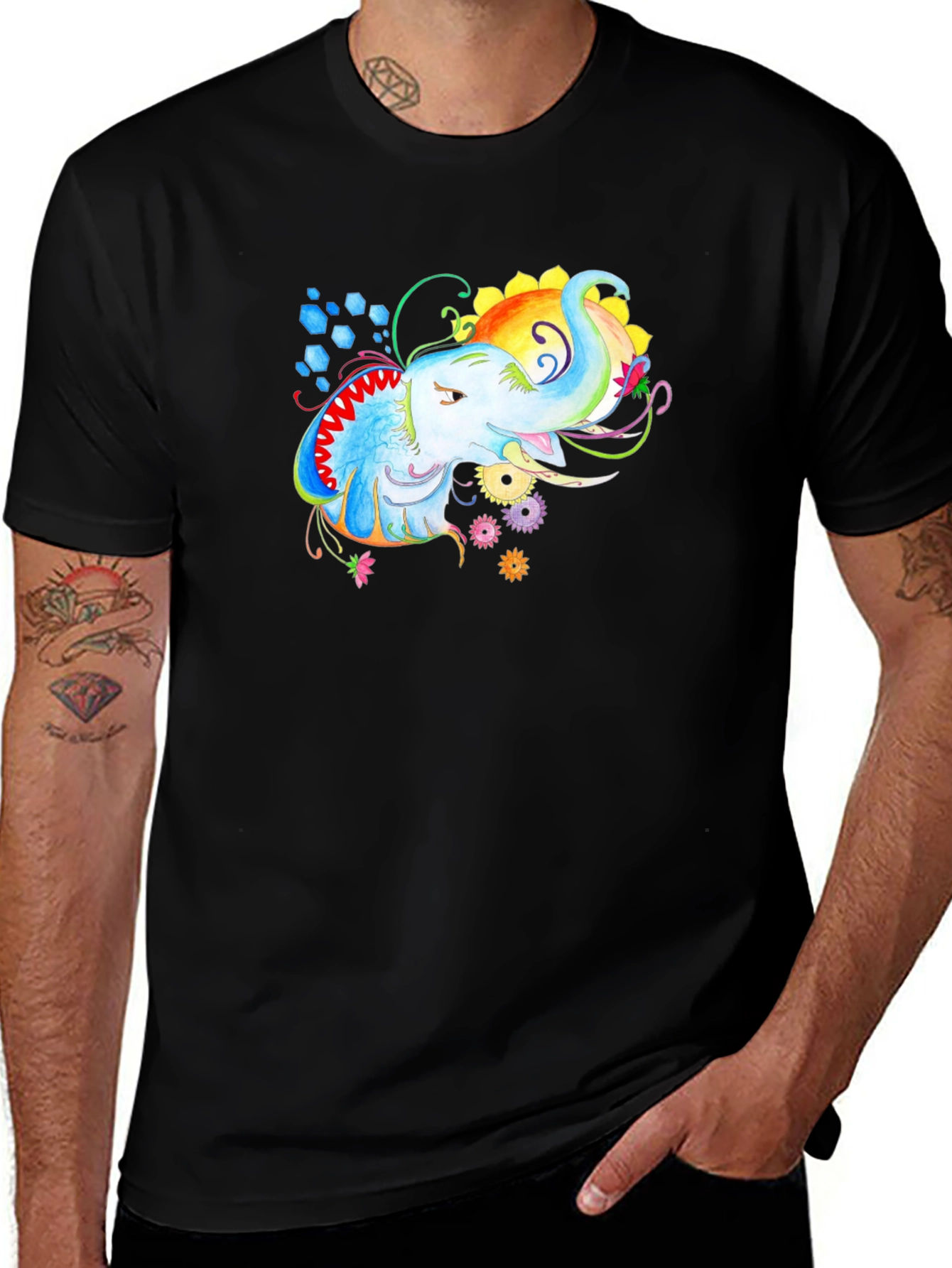 Psychedelic Elephant T-Shirt