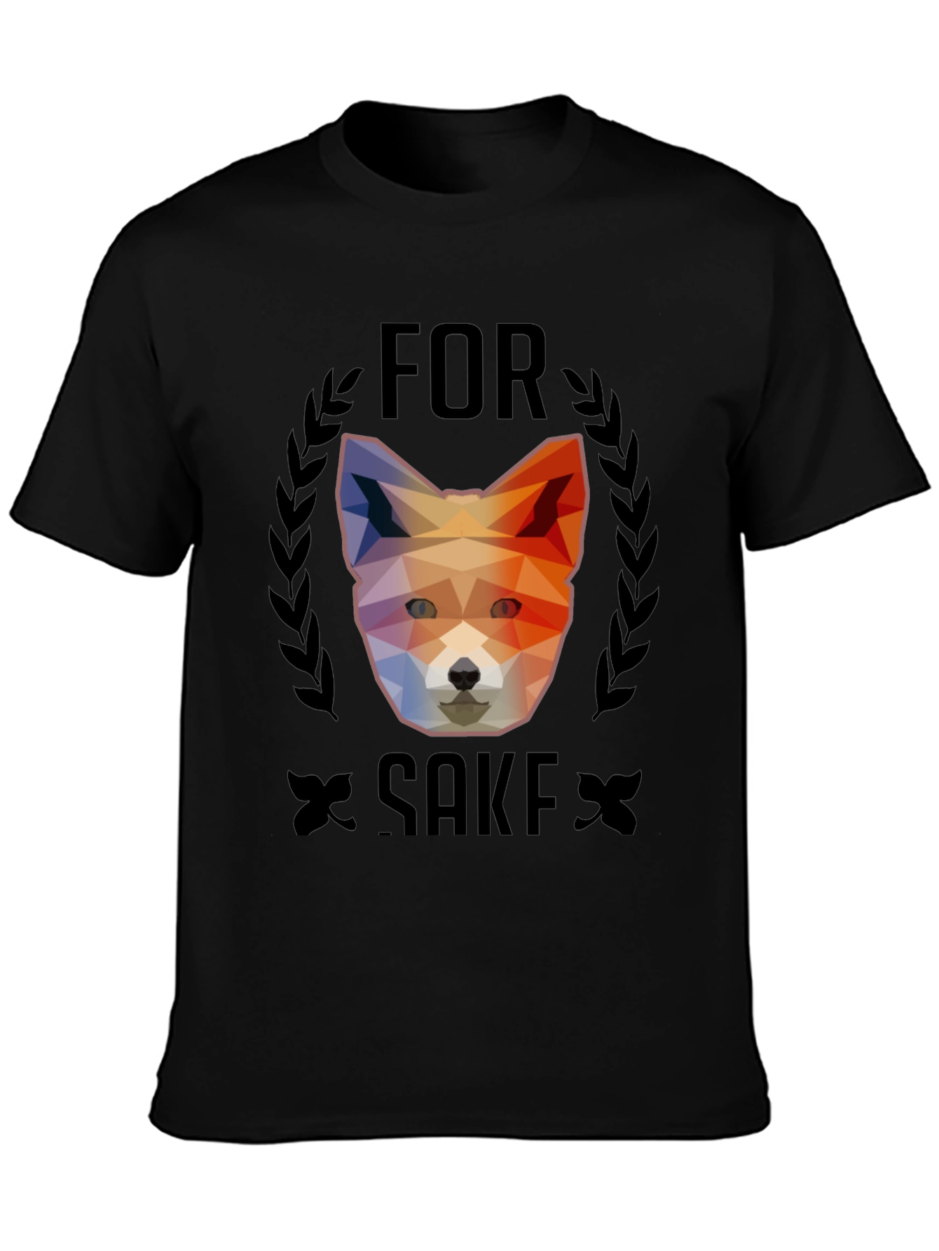 For Fox Sake T-Shirt - Geometric Animal Design