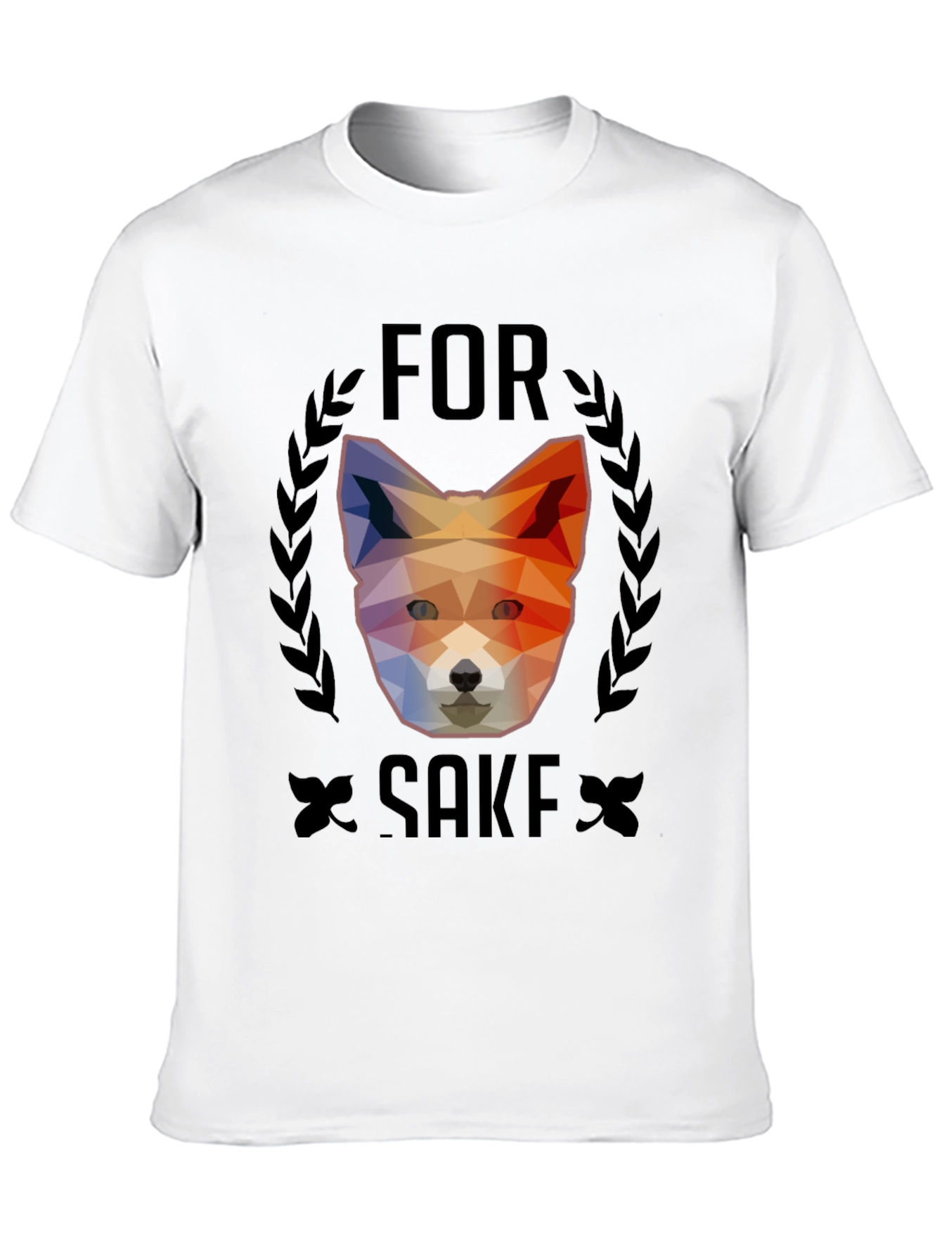For Fox Sake T-Shirt - Geometric Animal Design