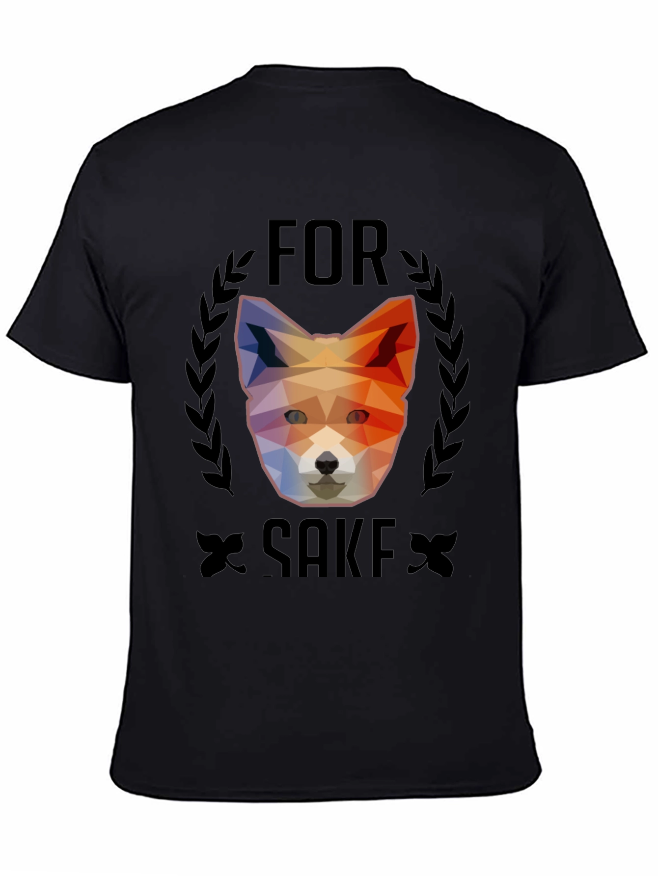 For Fox Sake T-Shirt - Geometric Animal Design