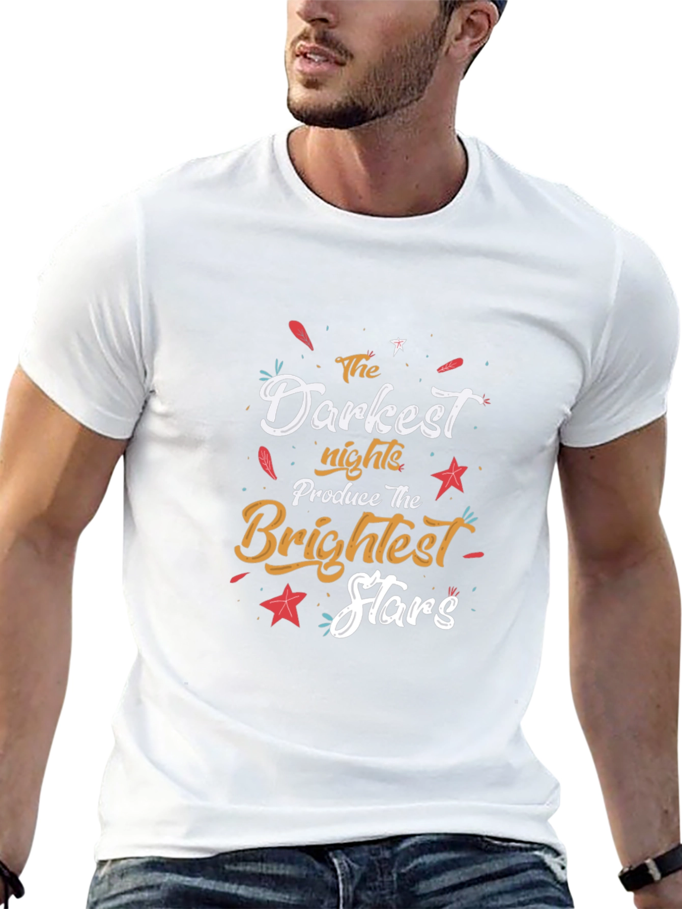Inspirational Darkest Nights Brightest Stars T-Shirt