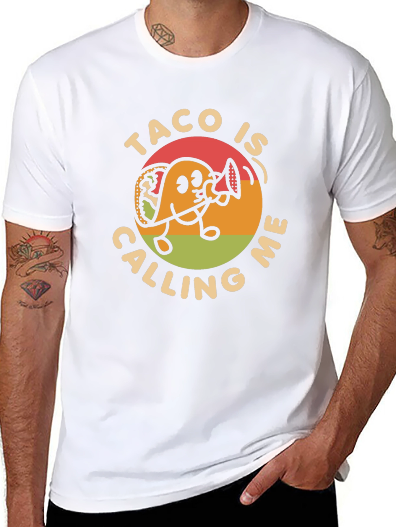 Taco Calling Graphic Tee - Funny Food Lovers T-Shirt