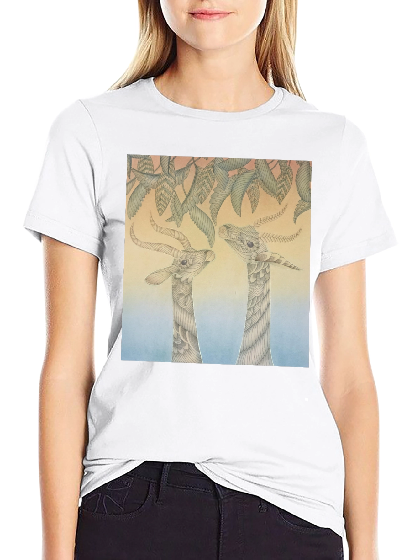 Unique Animal Art Print Tee