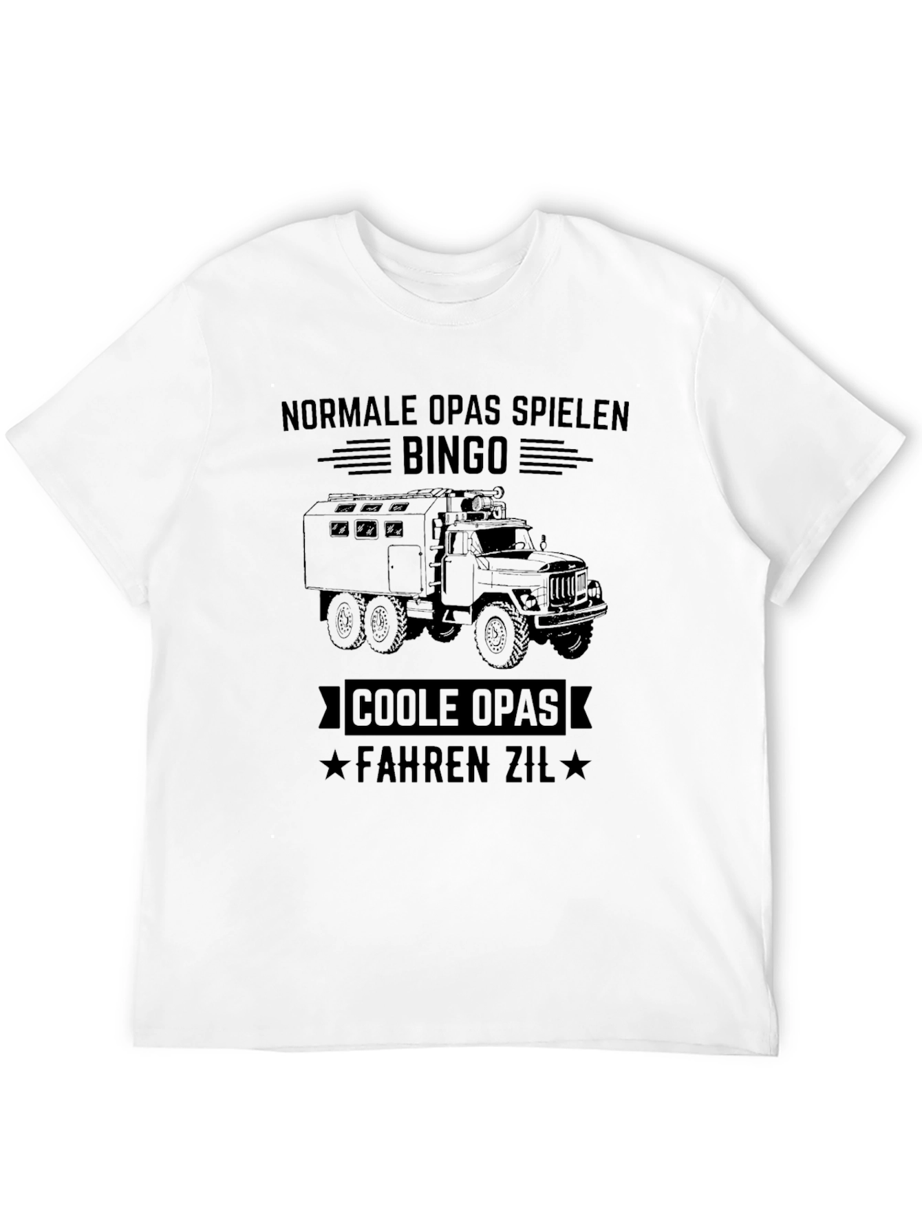 Cool Grandpas Drive Zil T-Shirt - Black