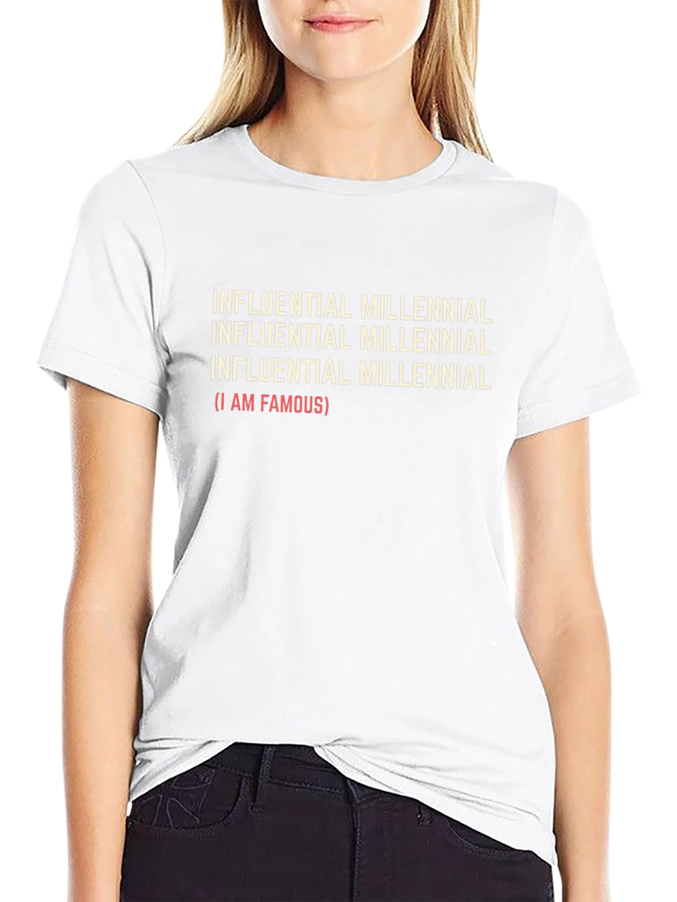 Influential Millennial Funny Graphic T-Shirt