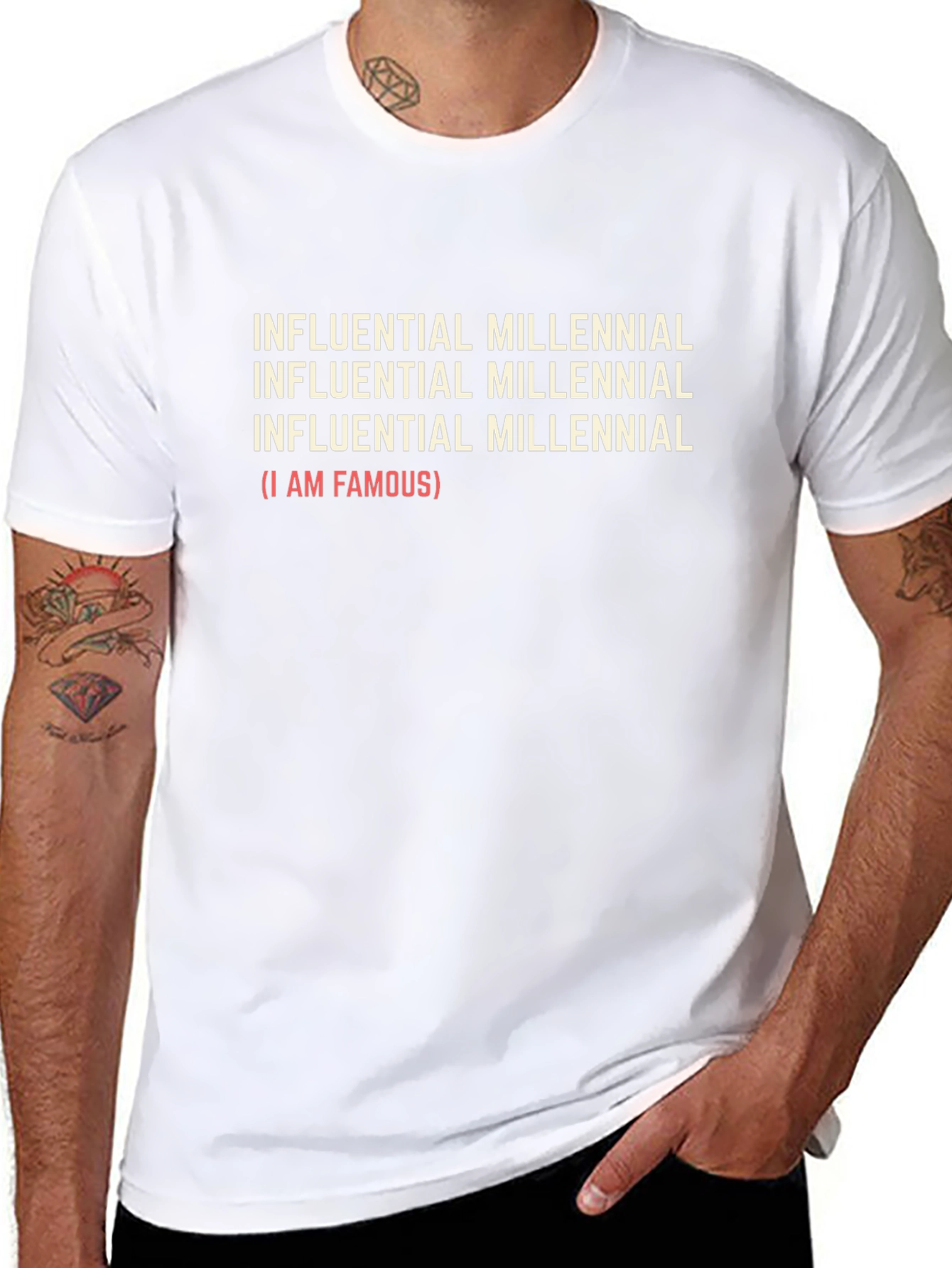 Influential Millennial Funny Graphic T-Shirt