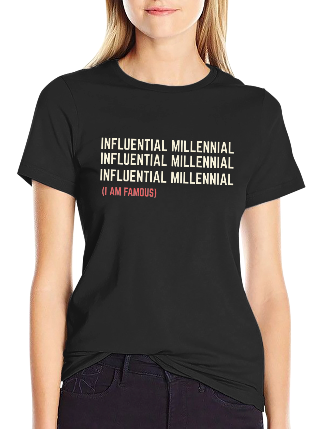 Influential Millennial Funny Graphic T-Shirt